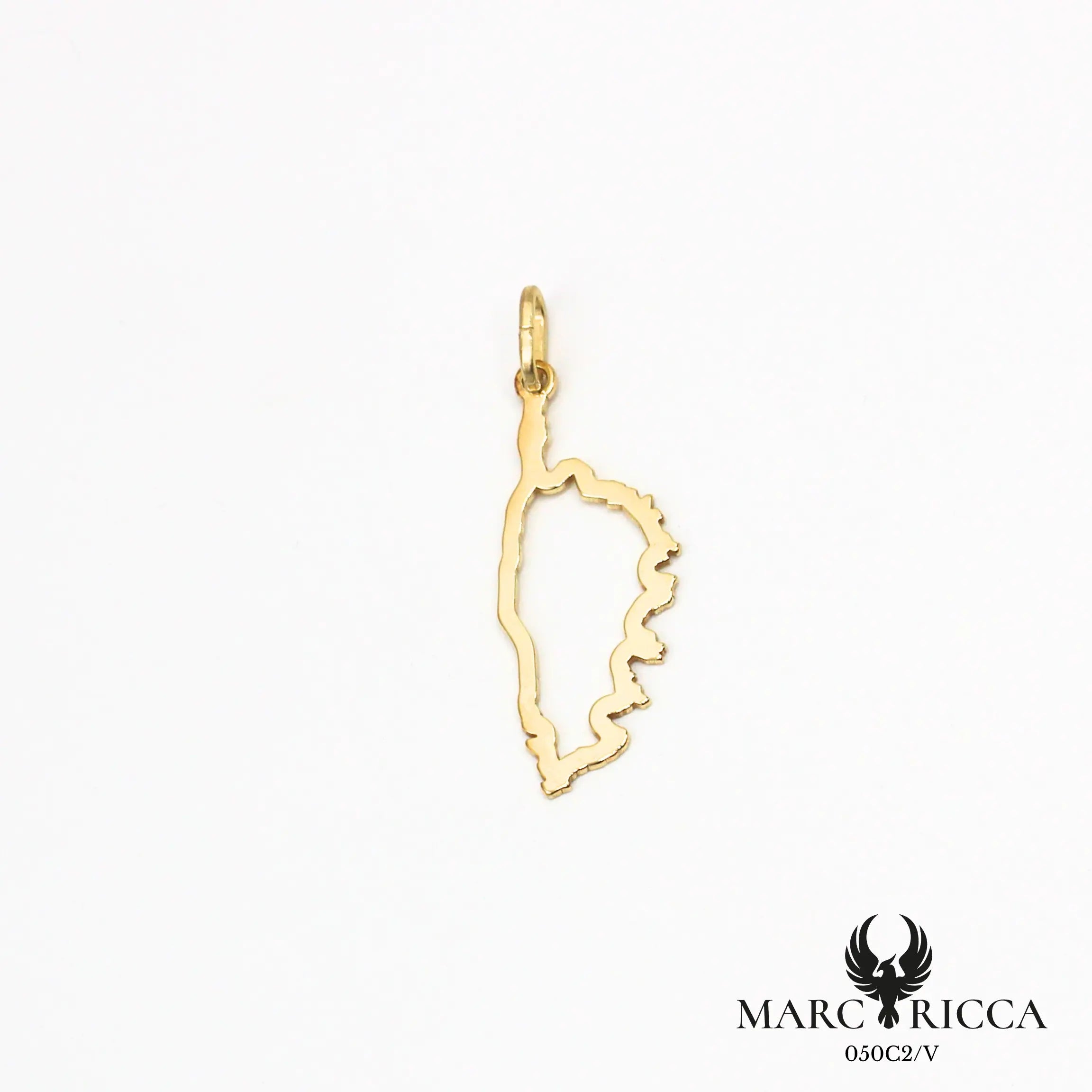 Pendentif corse creuse en vermeil ou argent