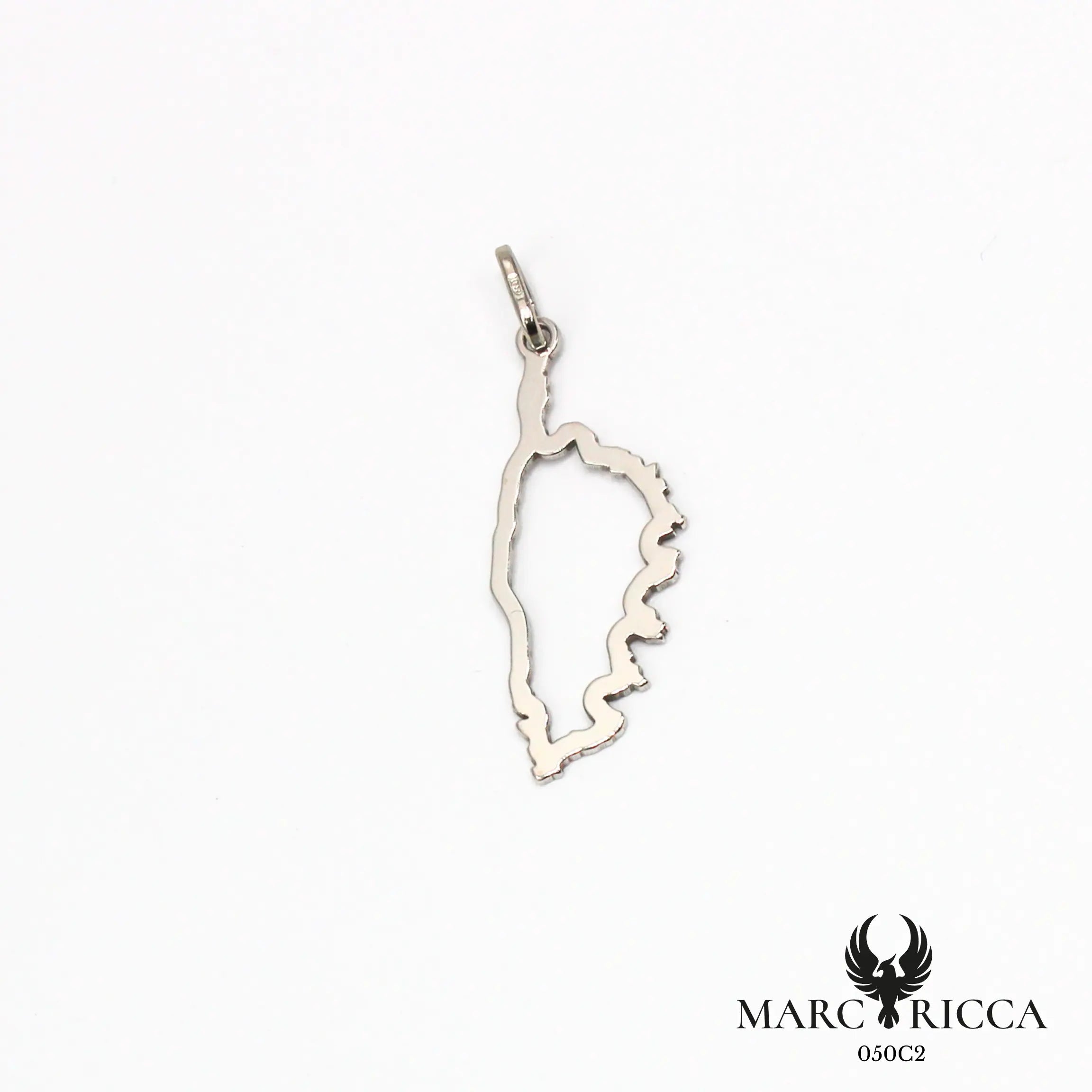 Pendentif corse creuse en vermeil ou argent