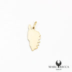 Pendentif corse avec villes en argent ou vermeil