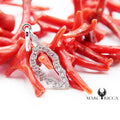 Pendentif Argent Corse Contour & Strass