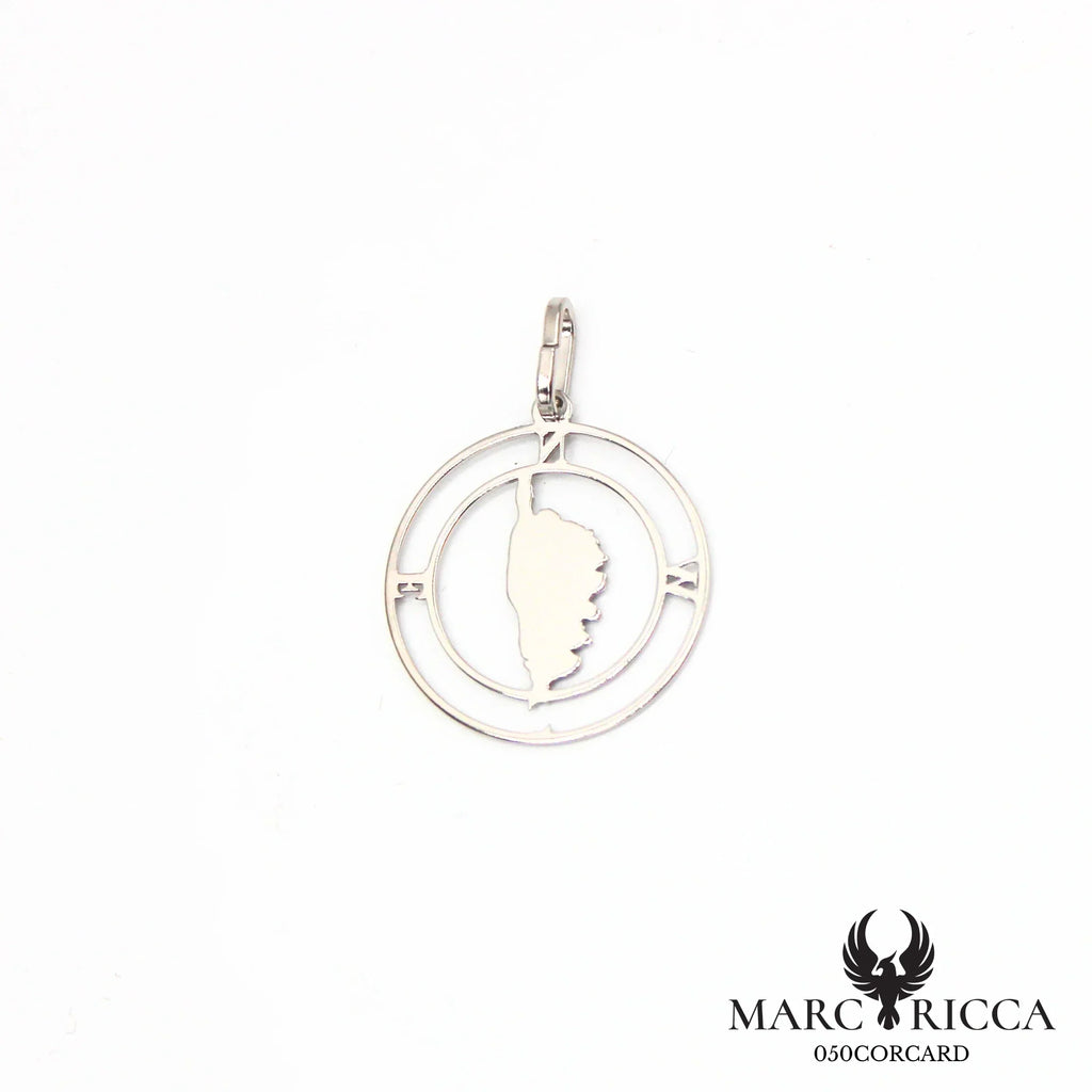 Pendentif Corse avec points cardinaux en argent ou vermeil