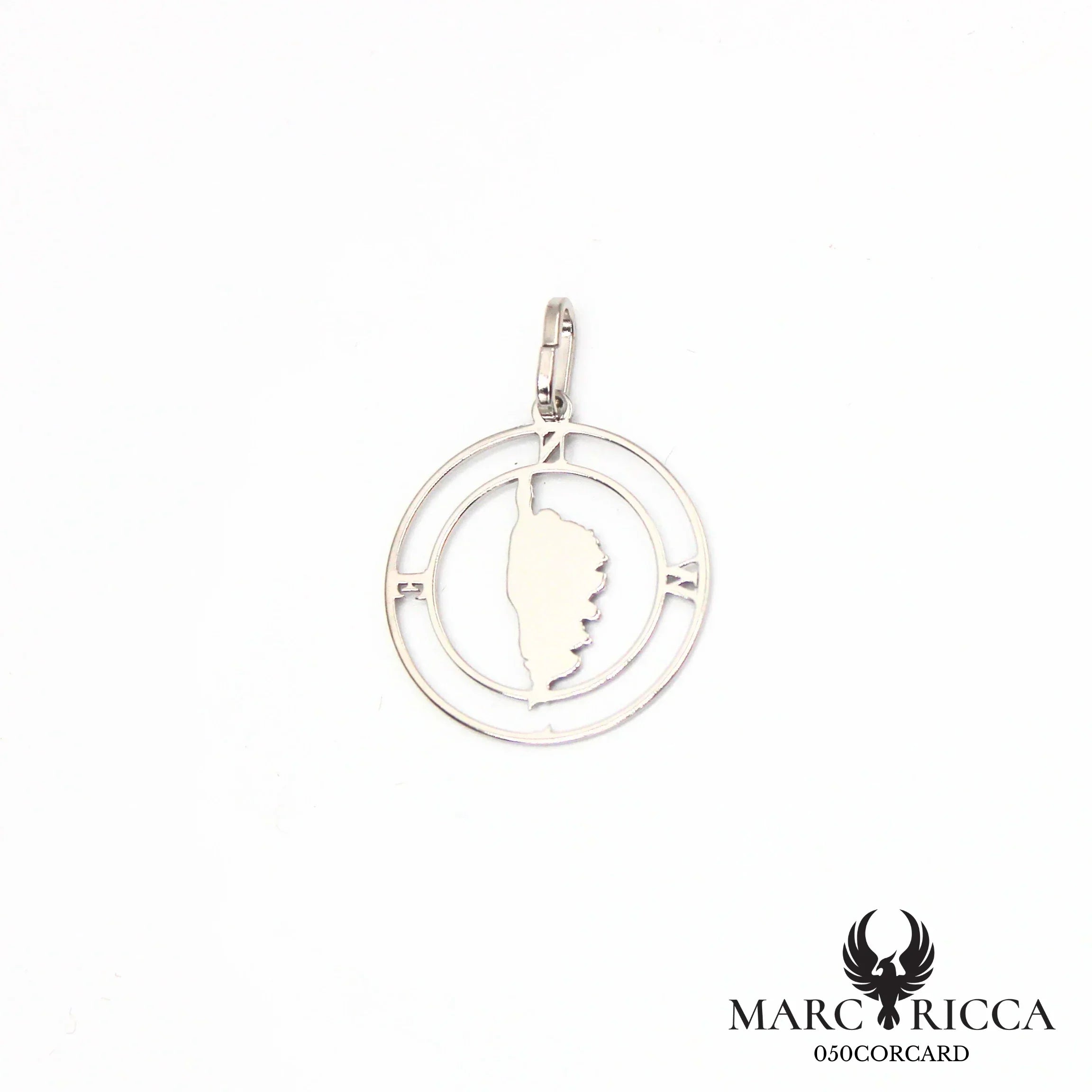 Pendentif Corse avec points cardinaux en argent ou vermeil