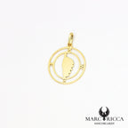 Pendentif Corse avec points cardinaux en argent ou vermeil