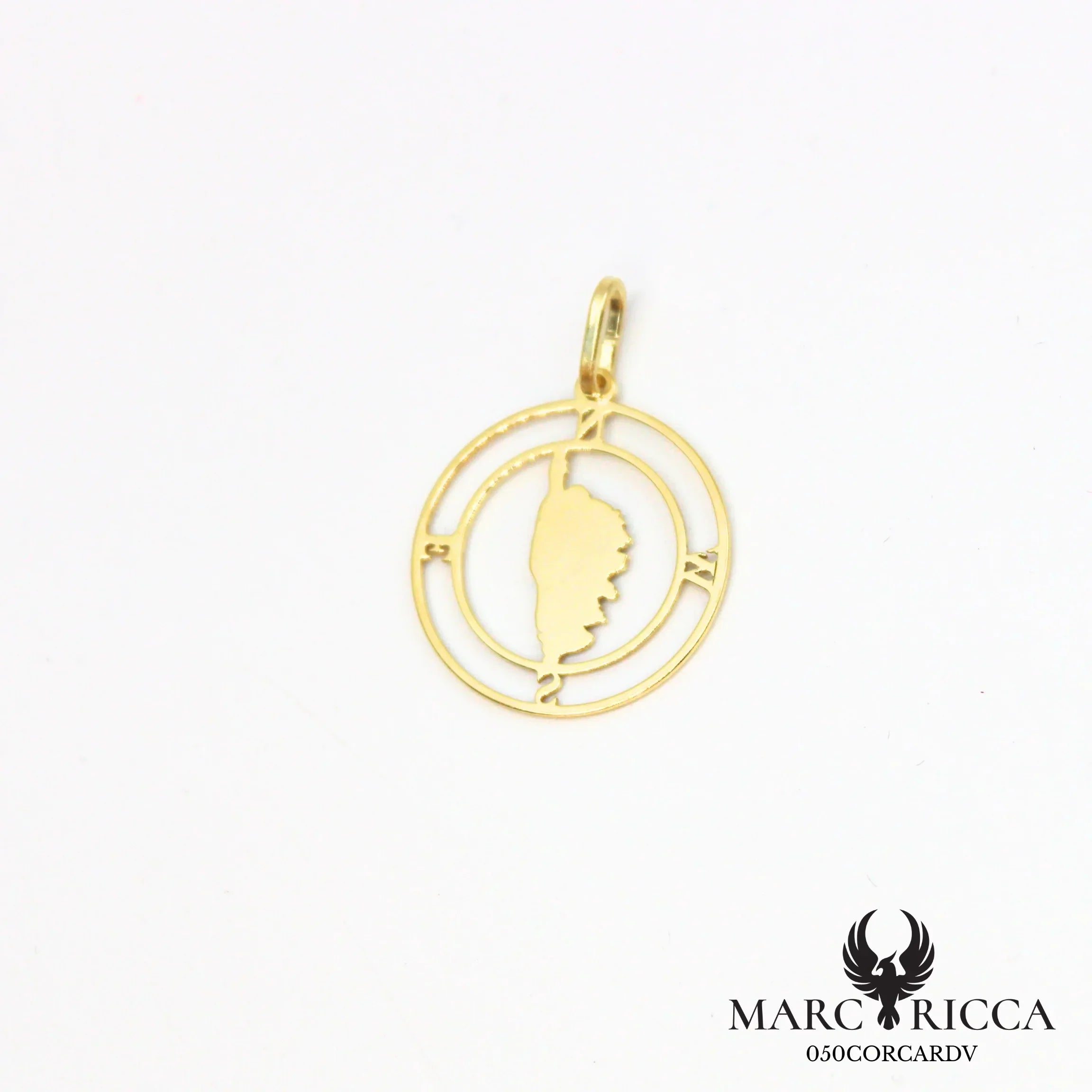 Pendentif Corse avec points cardinaux en argent ou vermeil