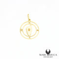 Pendentif Corse avec points cardinaux en argent ou vermeil