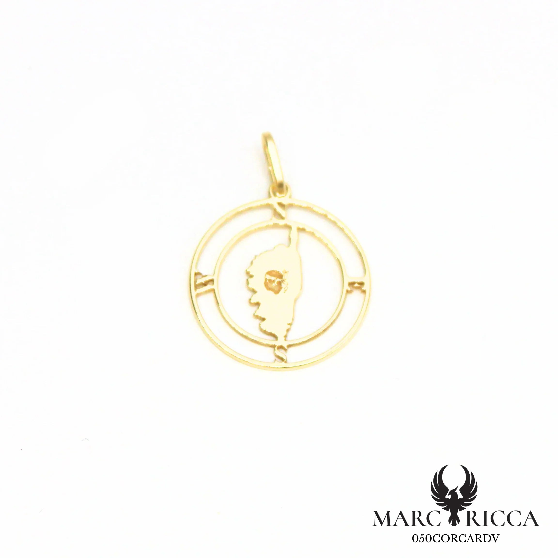 Pendentif Corse avec points cardinaux en argent ou vermeil
