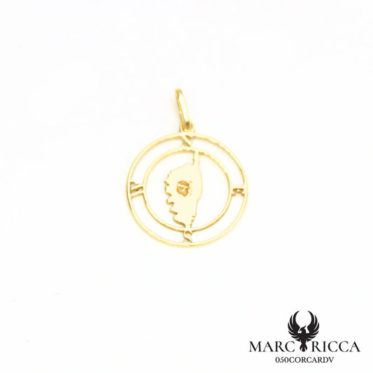 Pendentif Corse avec points cardinaux en argent ou vermeil