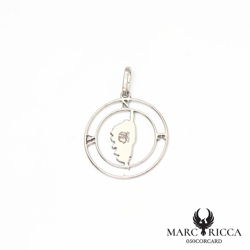 Pendentif Corse avec points cardinaux en argent ou vermeil