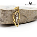 Pendentif Argent Corse & Corne d'Abondance