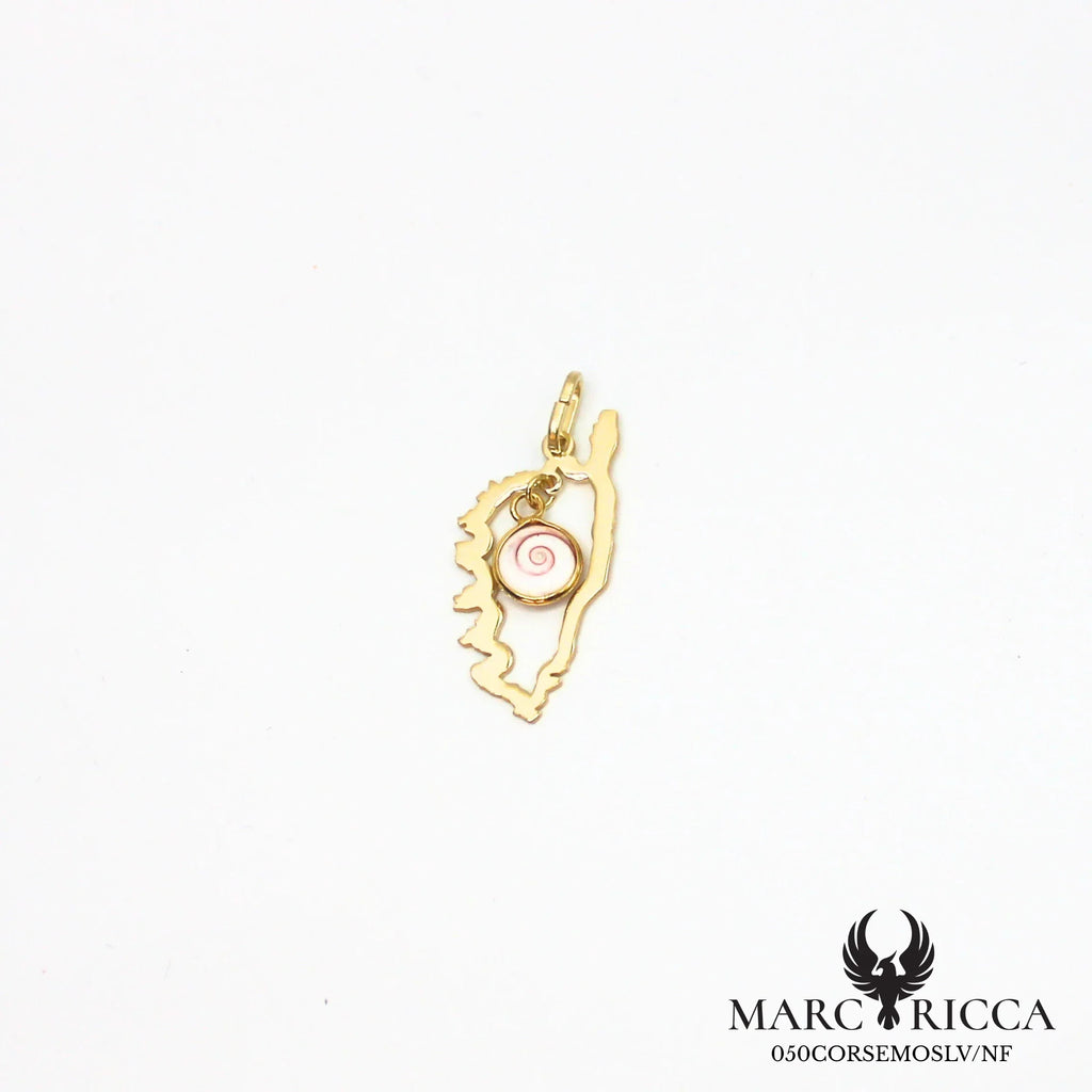 Pendentif corse œil de Sainte Lucie en argent ou vermeil