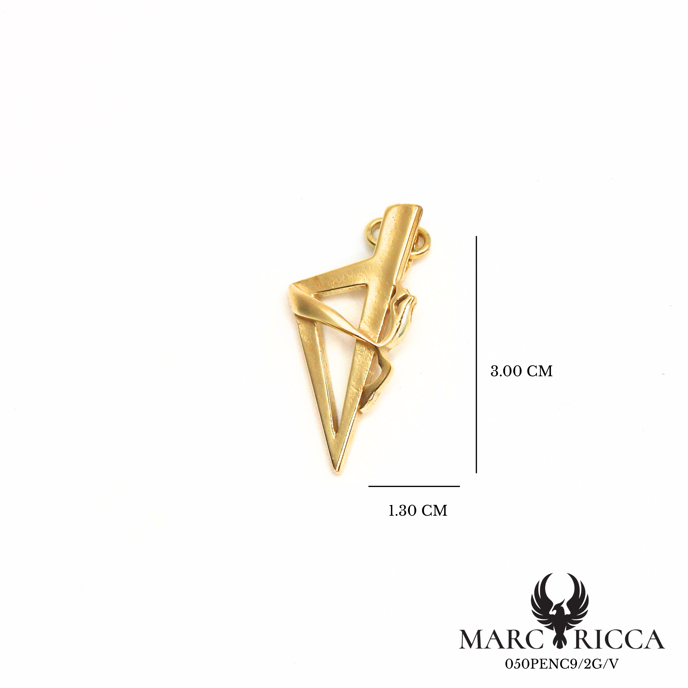 Pendentif corse Stylisé avec bandeau en argent ou vermeil