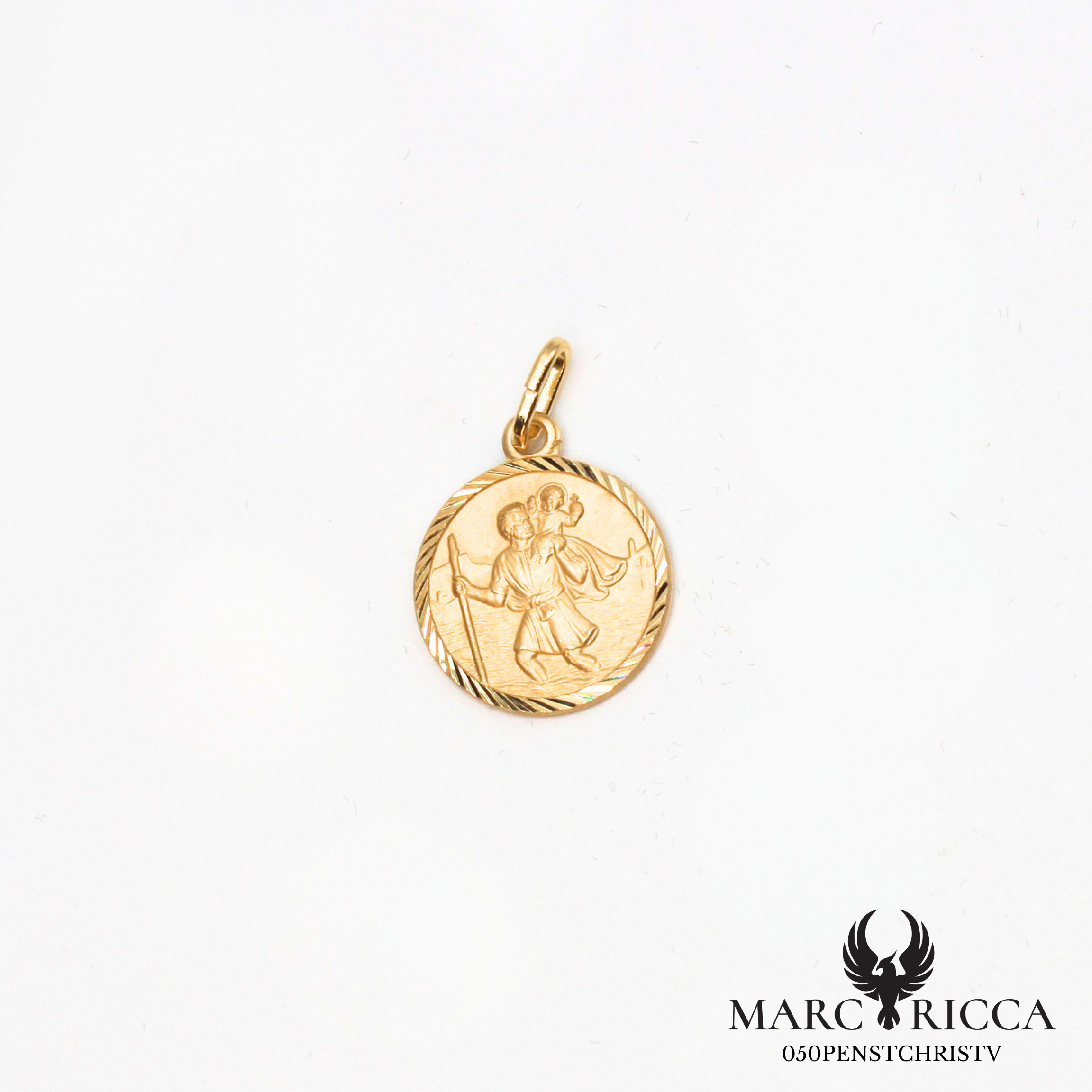 Pendentif Saint-Christophe en argent ou vermeil