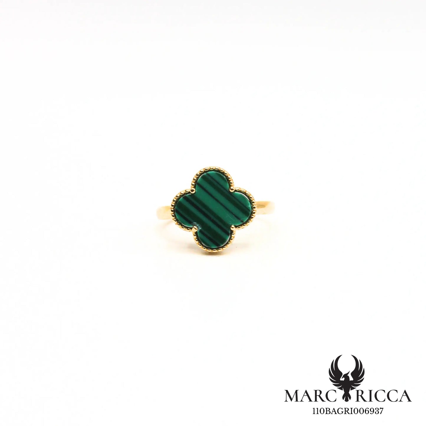 Bague trèfle en vermeil réglable