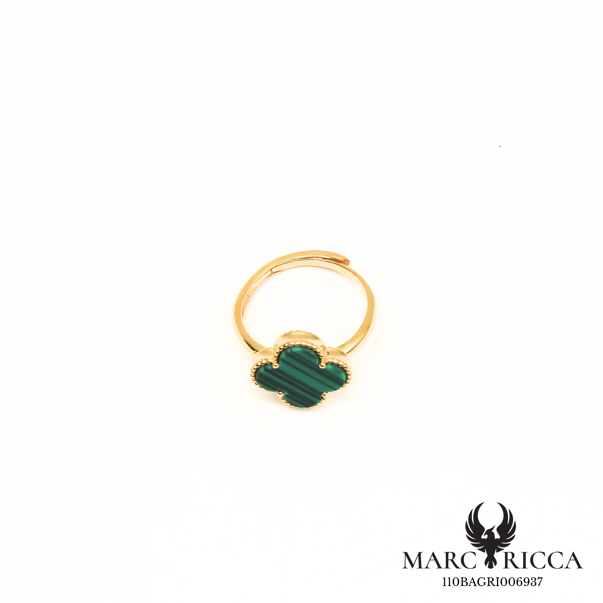 Bague trèfle en vermeil réglable