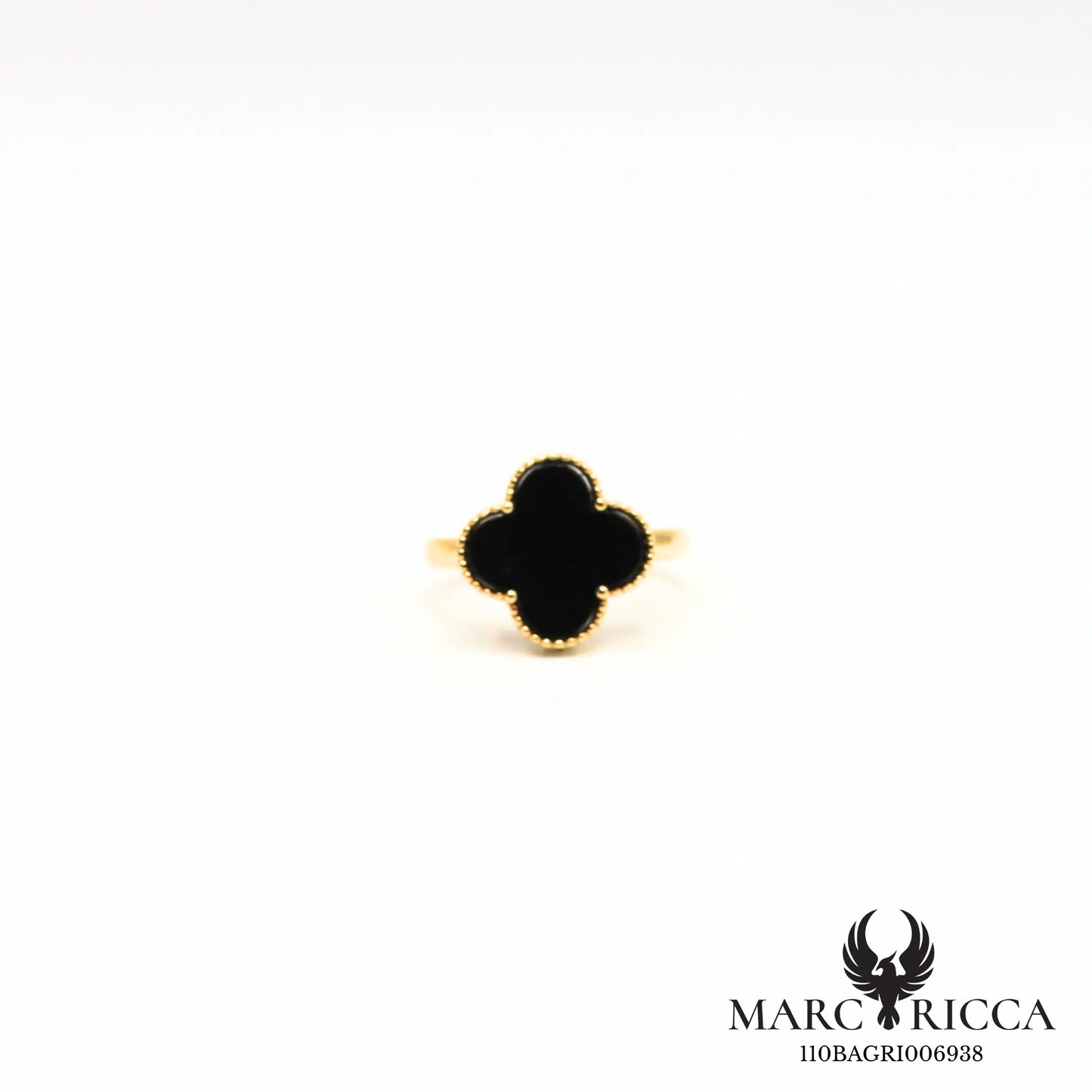 Bague trèfle en vermeil réglable