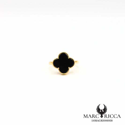 Bague trèfle en vermeil réglable