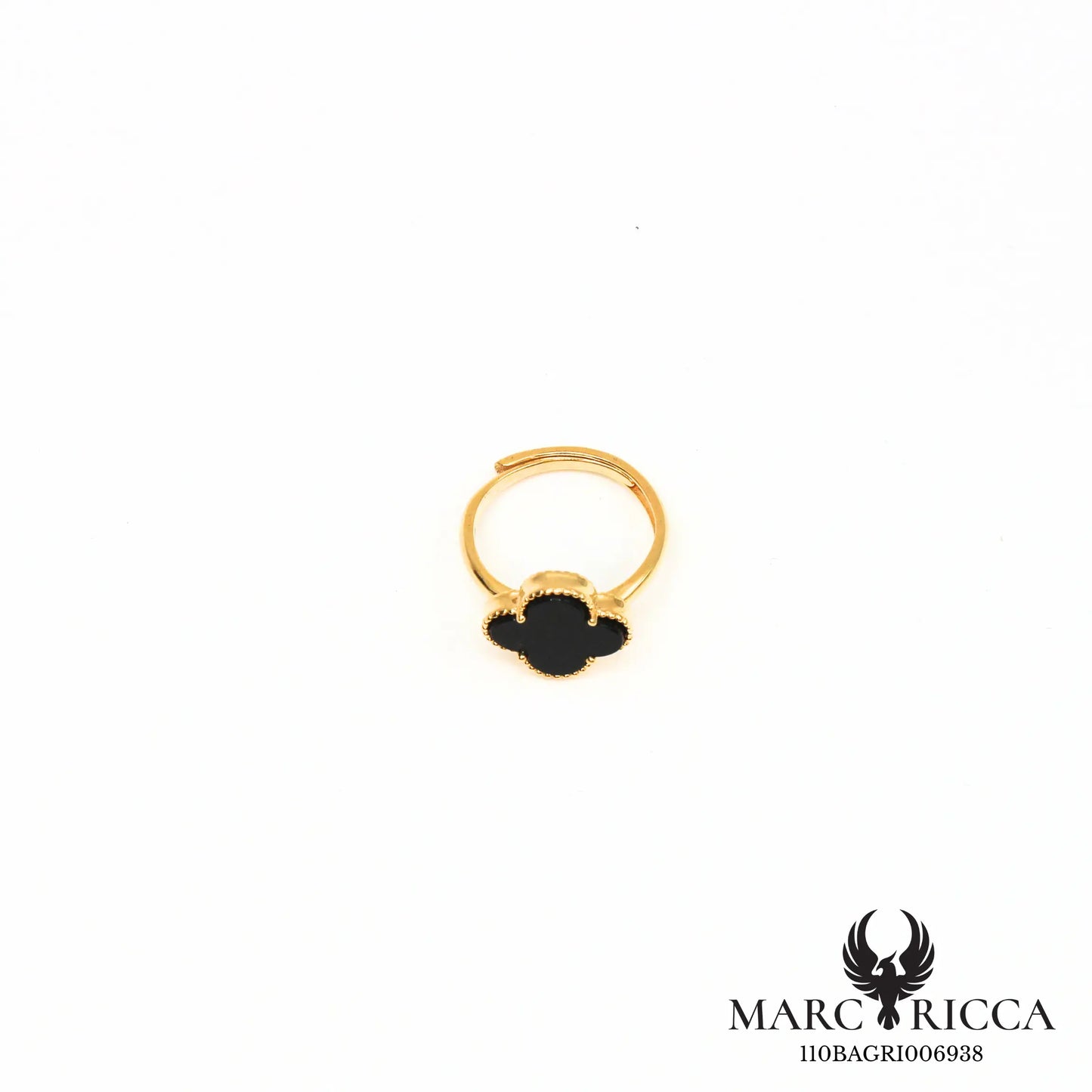 Bague trèfle en vermeil réglable