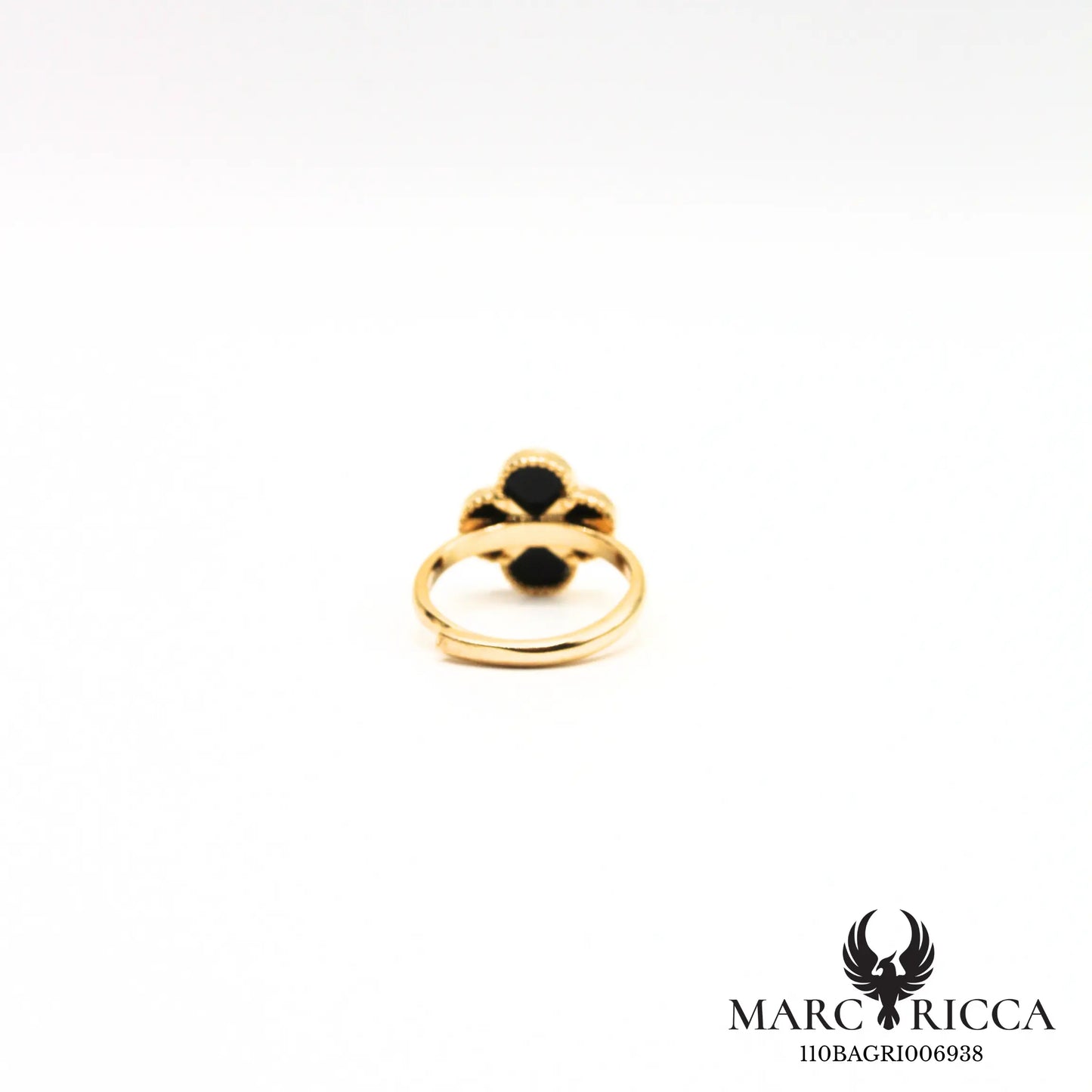 Bague trèfle en vermeil réglable