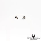 Boucles d'oreilles clous trèfles en argent