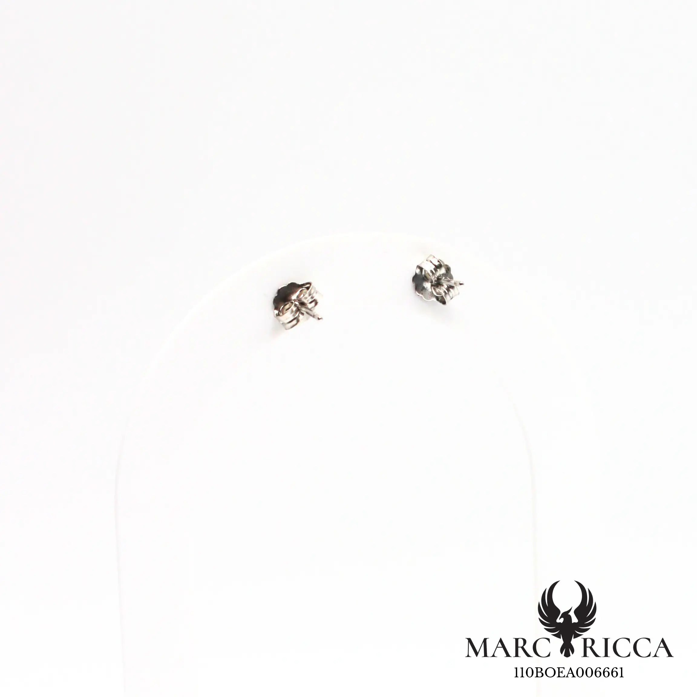 Boucles d'oreilles clous fleurs zirconium et perles