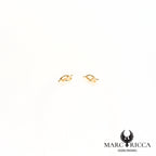 Boucles d'oreilles clous nœuds en vermeil