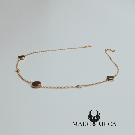 Collier Vermeil et Zirconium