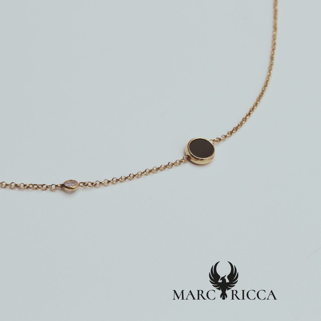 Collier Vermeil et Zirconium