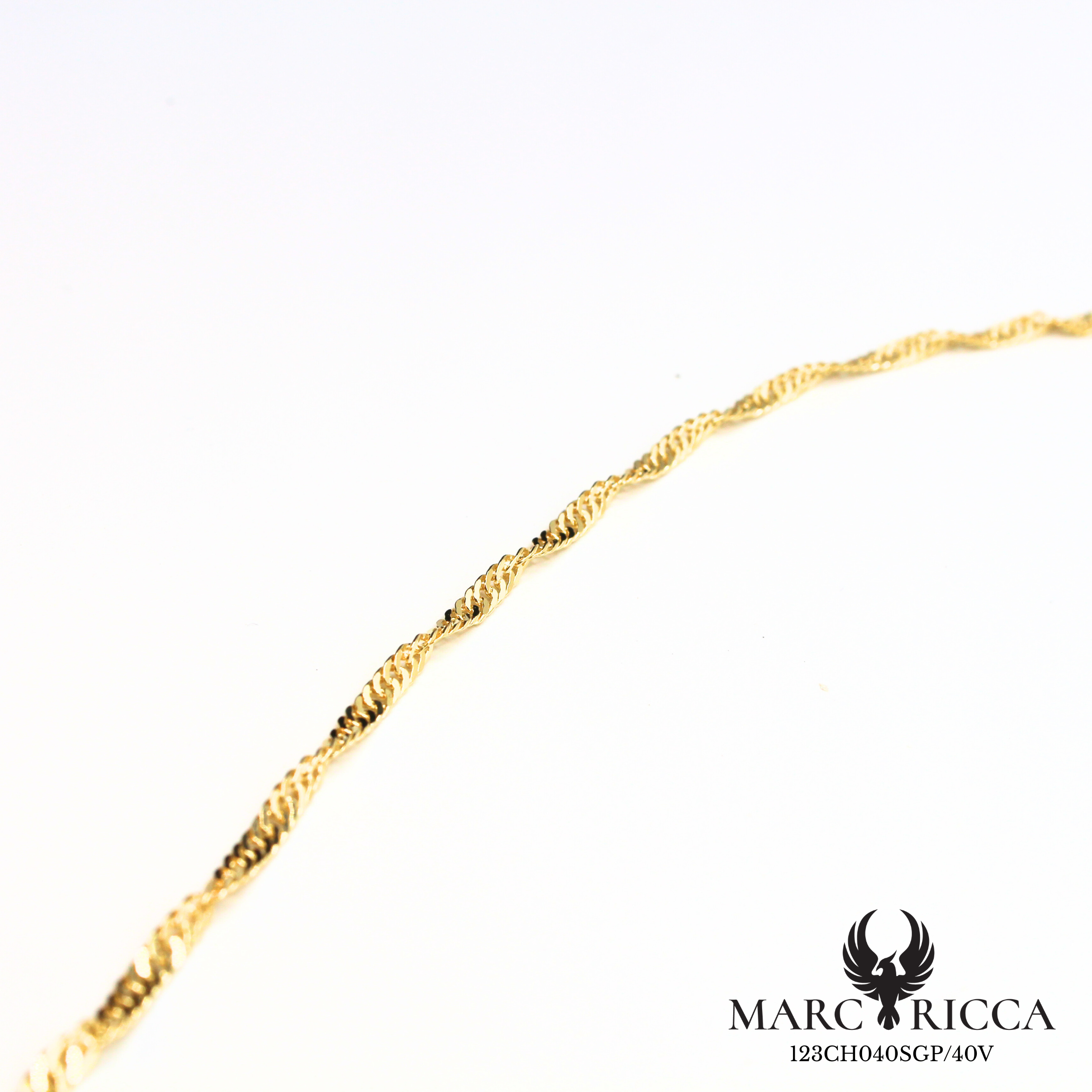 Chaine en argent 925 ou vermeil maille Singapour