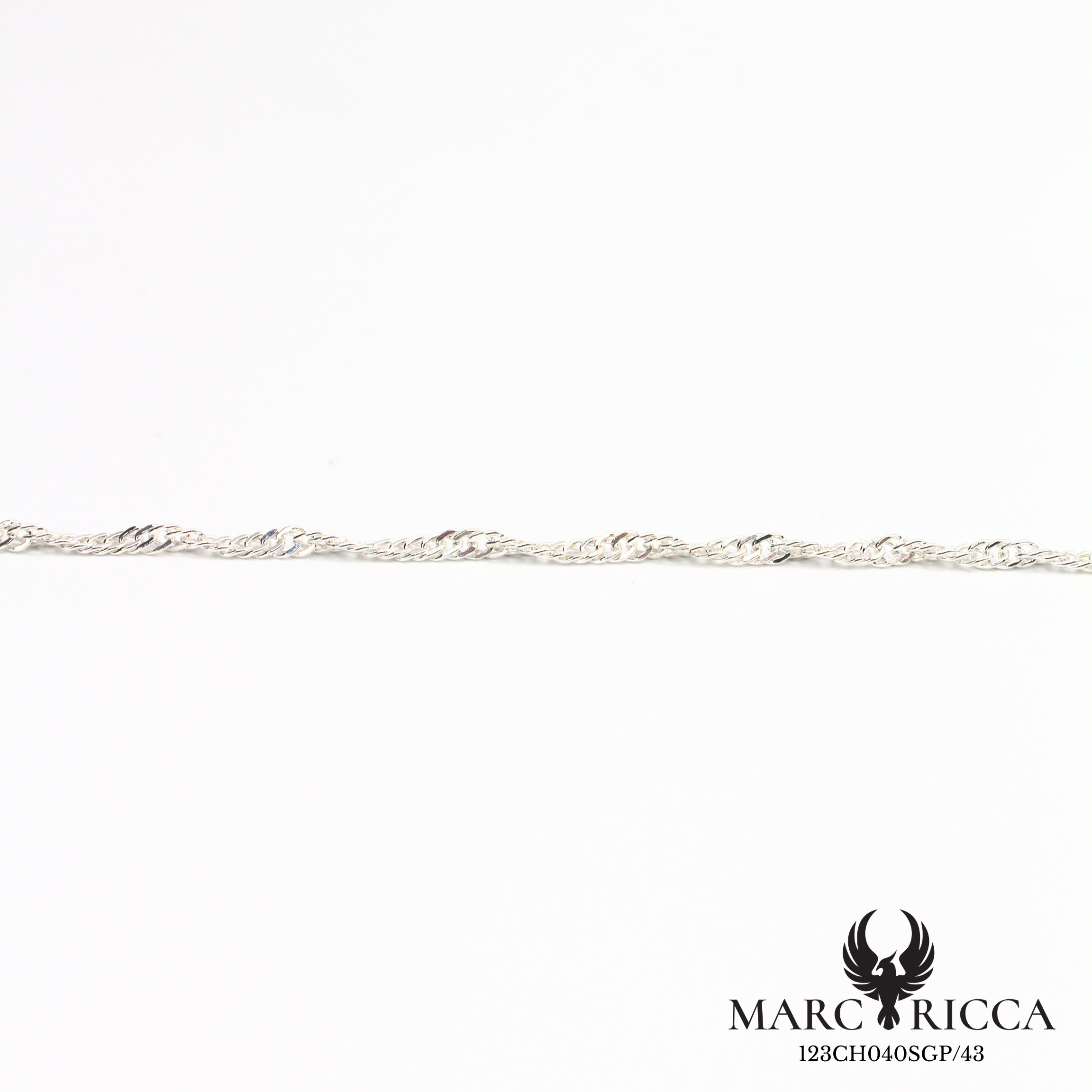Chaine en argent 925 ou vermeil maille Singapour