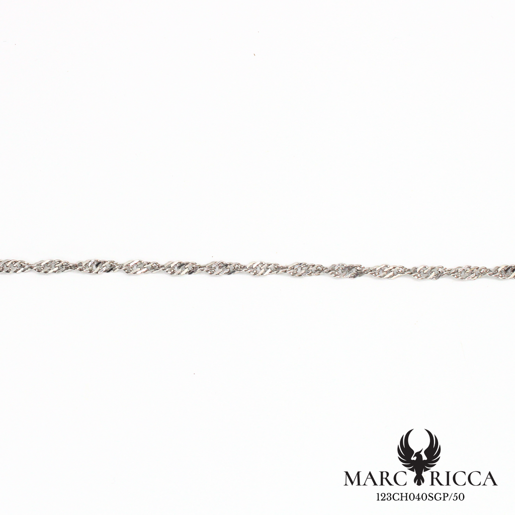 Chaine en argent 925 ou vermeil maille Singapour