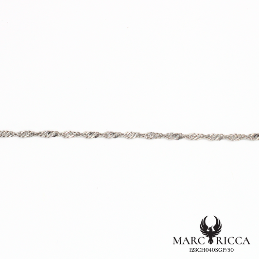 Chaine en argent 925 ou vermeil maille Singapour