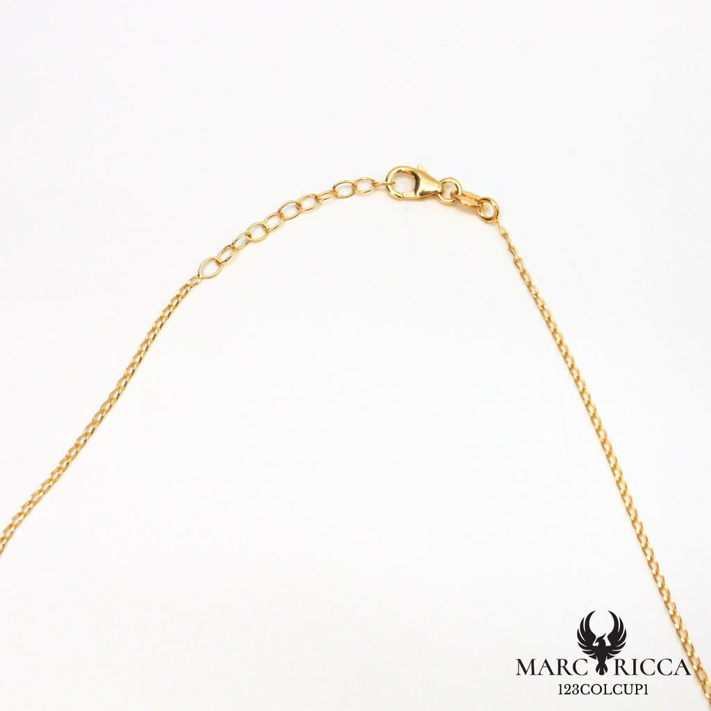 Collier en vermeil avec Corail chips