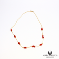 Collier en vermeil avec Corail chips