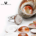 Bague Argent Œil Sainte Lucie & Double Anneau