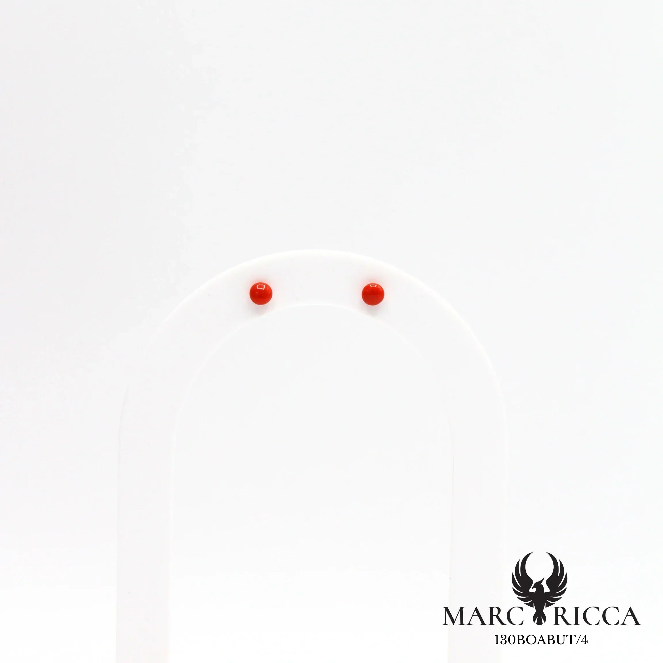 Boucles d'oreilles perles de corail en argent