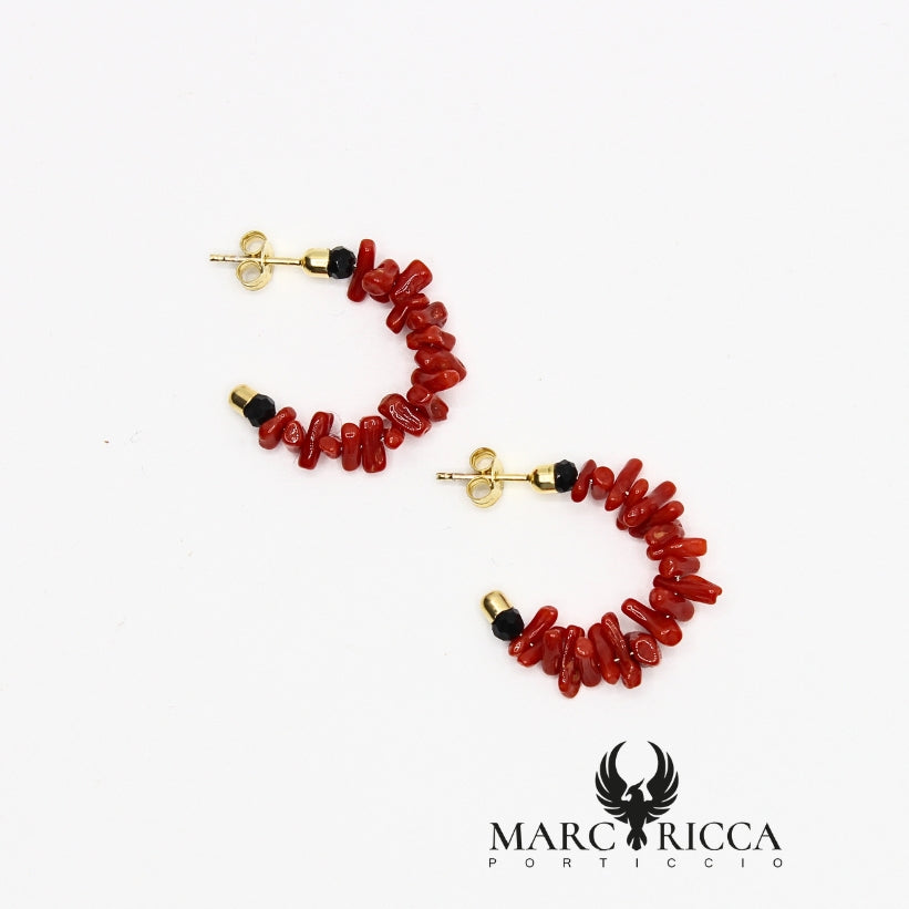 Boucles d'oreilles Corail Cupolino