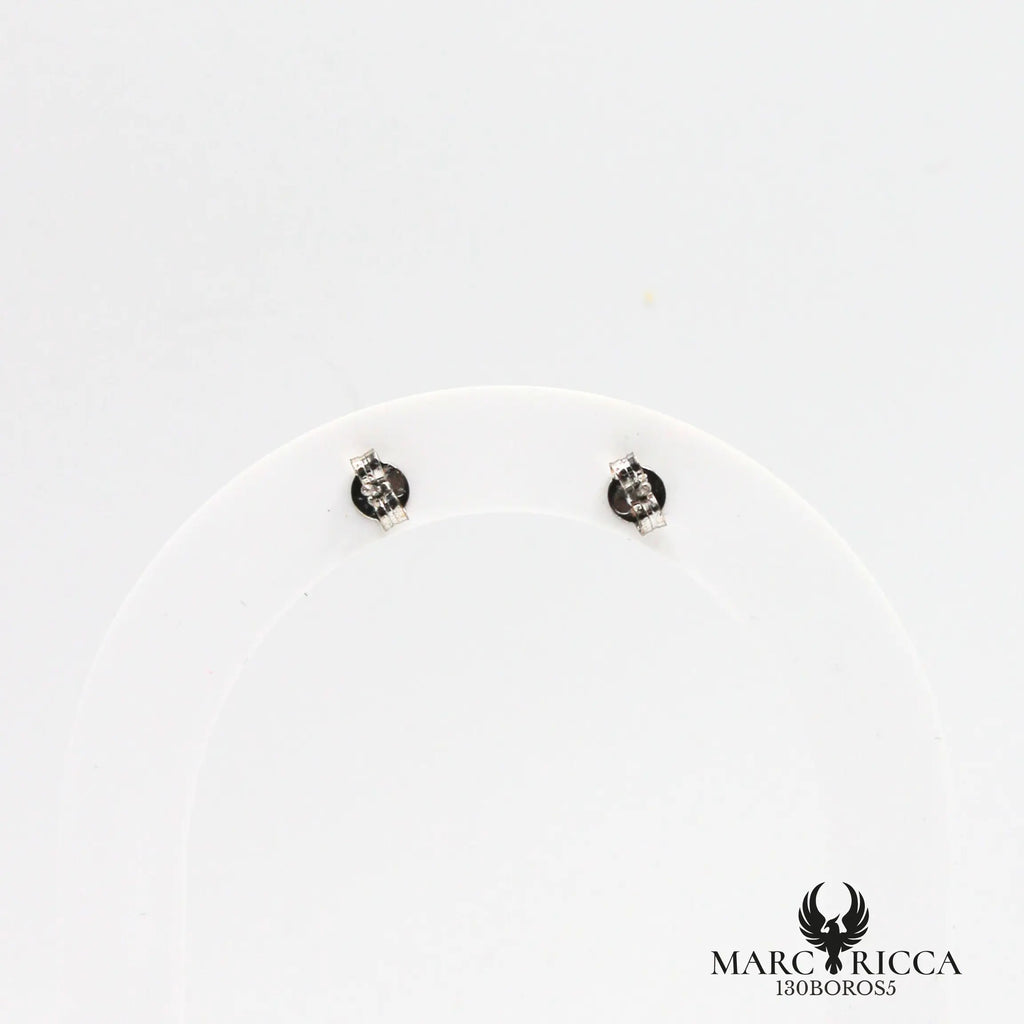 Boucles d'oreilles clous en forme de rose en corail