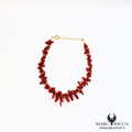 Bracelet corail Branche et perles en vermeil