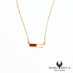 Collier en vermeil avec 3 perles de corail