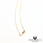 Collier en vermeil avec 3 perles de corail