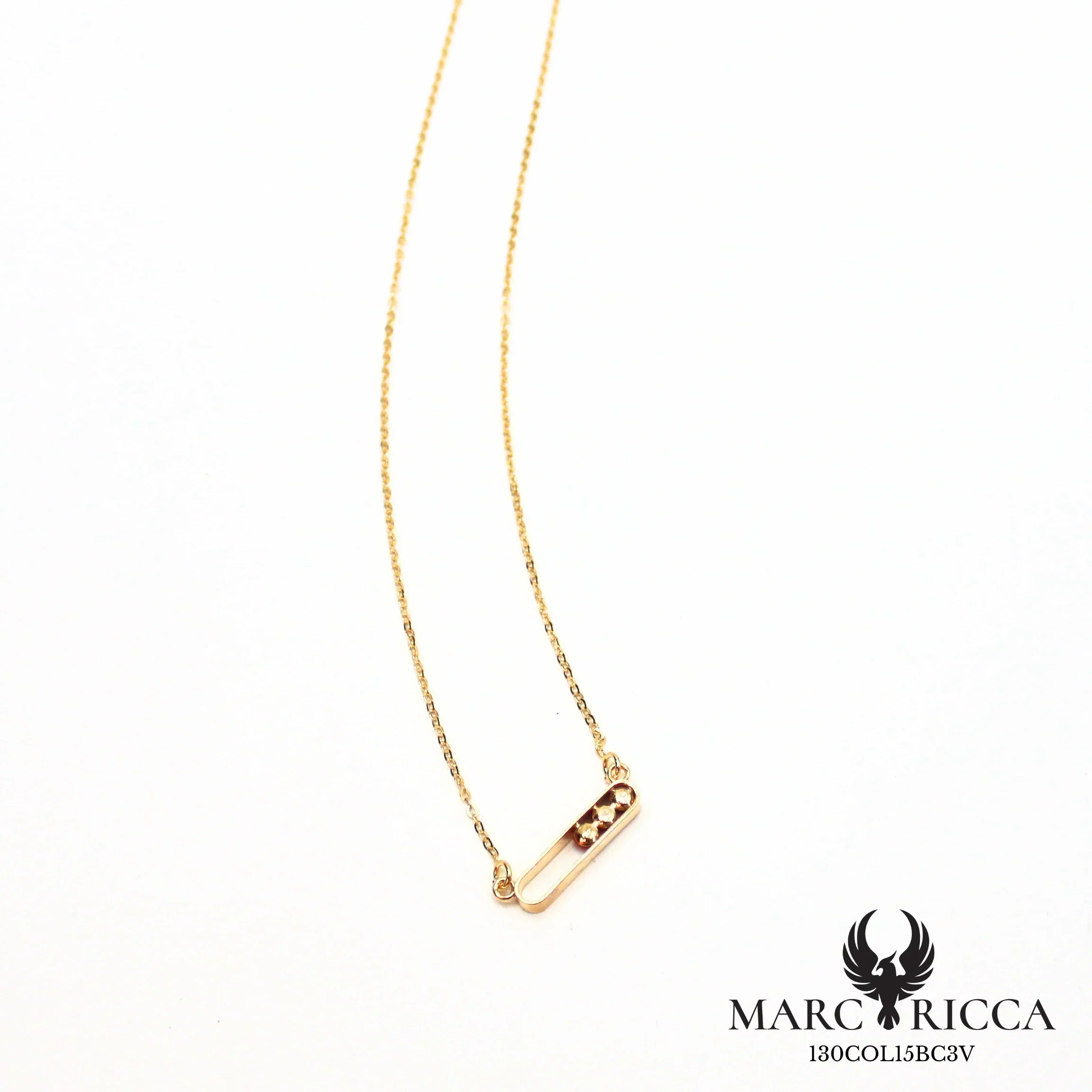 Collier en vermeil avec 3 perles de corail
