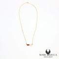 Collier en vermeil avec 3 perles de corail
