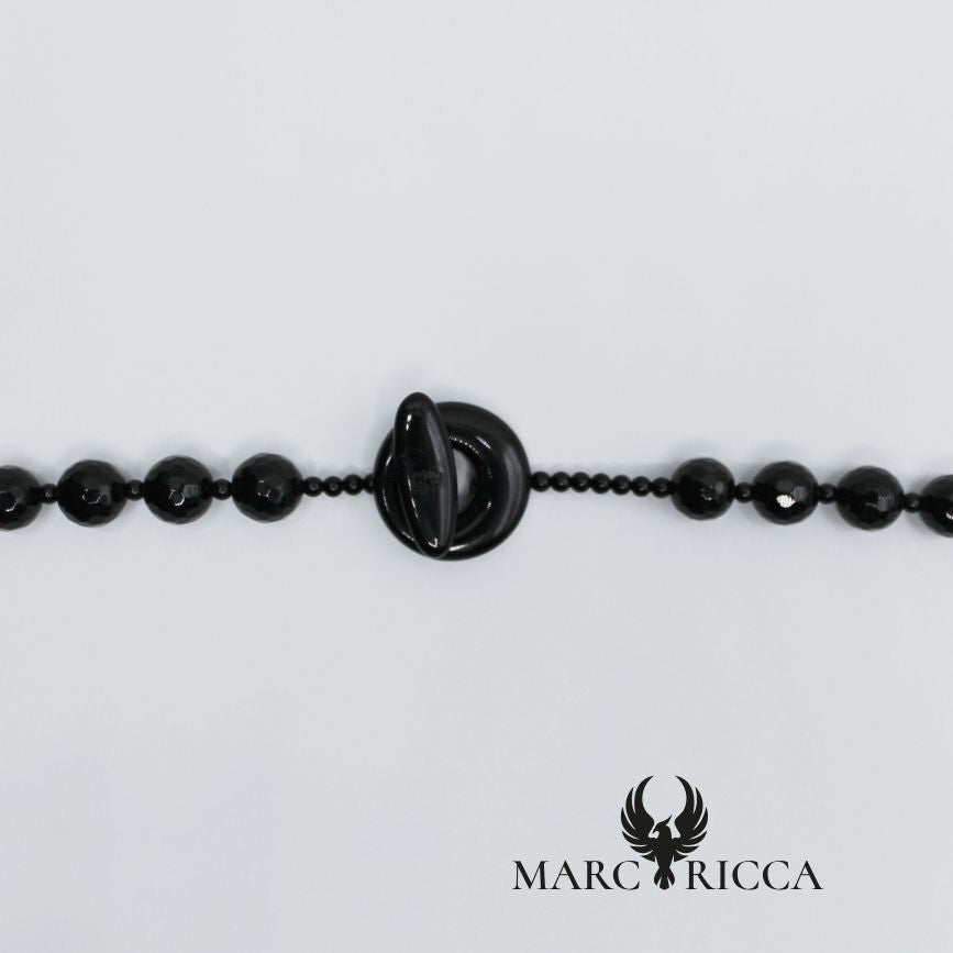 Collier Branches Corail et perles d'Onyx