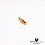 Pendentif en vermeil avec 3 perles de corail de 3 mm