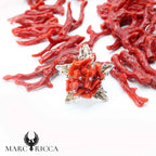 Bague Argent Corail Cupolino Etoile