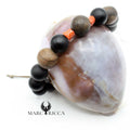 Bracelet Cordon Ronce de Noyer & Corail