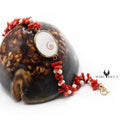 Bracelet Or Corail & Œil de St-Lucie