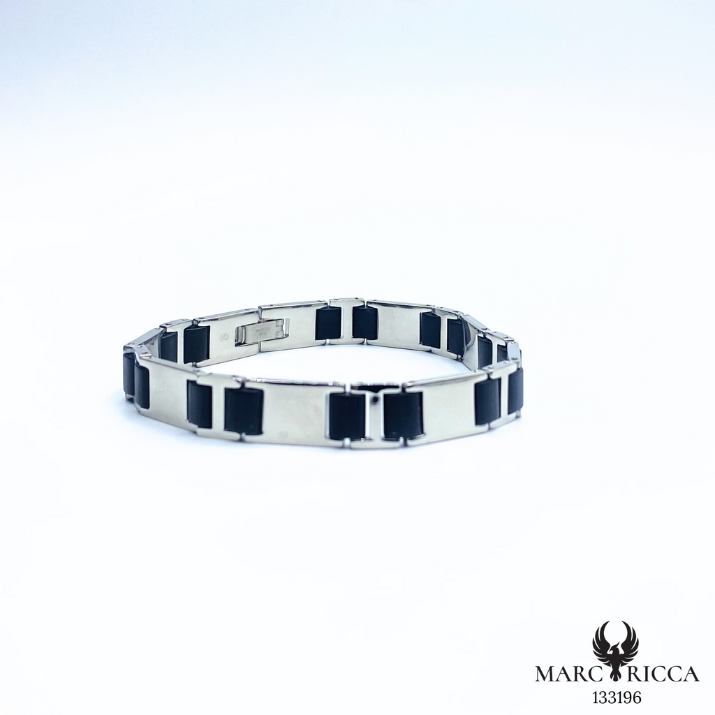 Bracelet Acier et caoutchouc