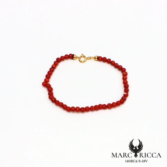 Bracelet perles corail 3 mm