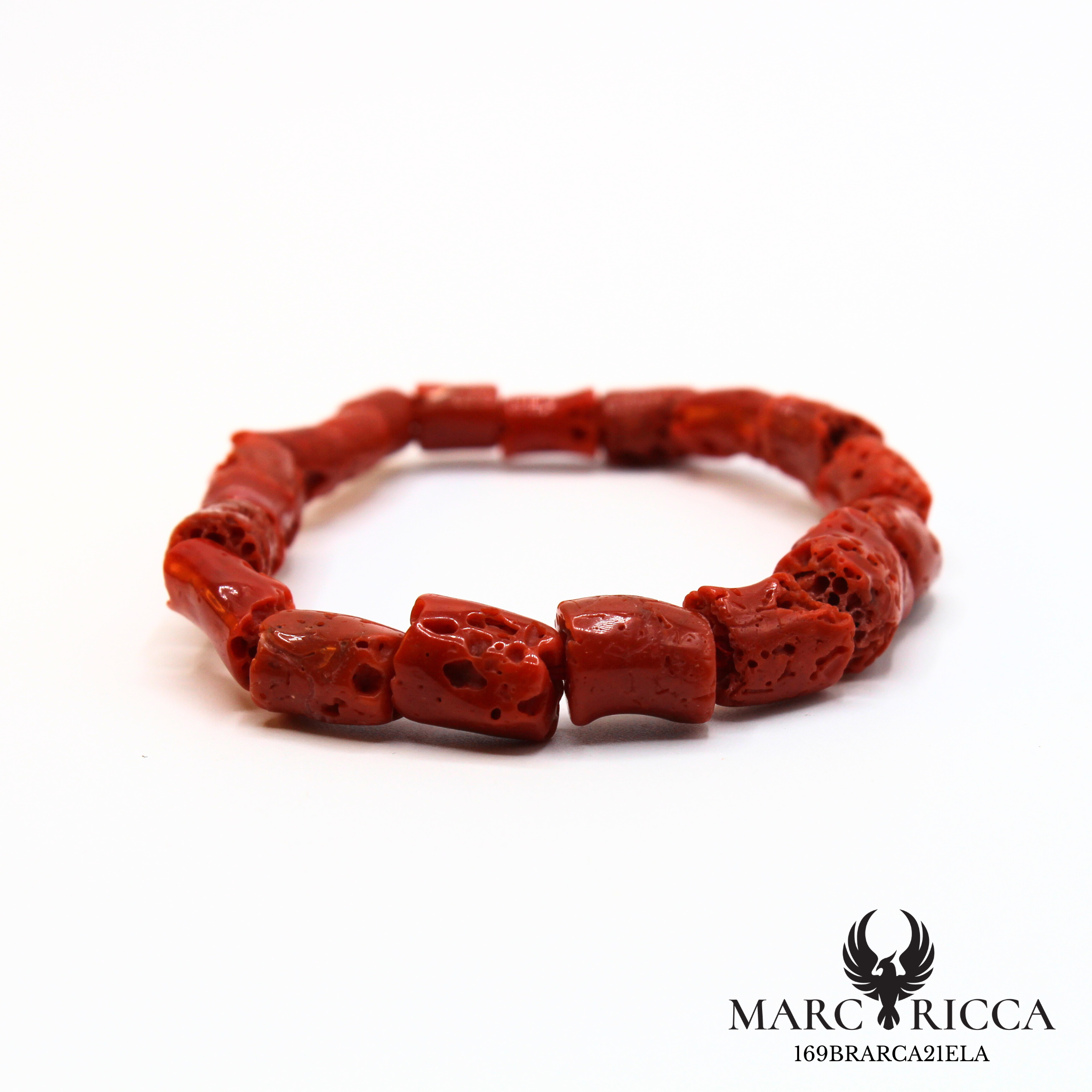 Bracelet élastique tube de corail